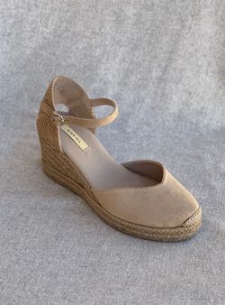 Alpargata de cuña beige