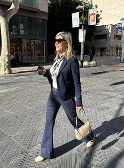 Americana básica azul marino