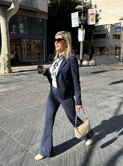 Americana básica azul marino