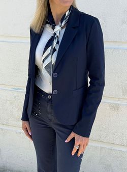 Americana básica azul marino