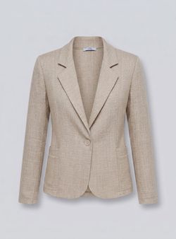 Americana texturizada beige