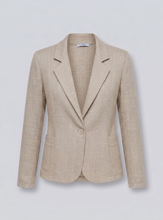 Americana texturizada beige