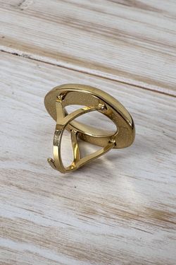 Anillo acero redondo gold