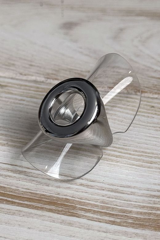 Anillo acero redondo silver