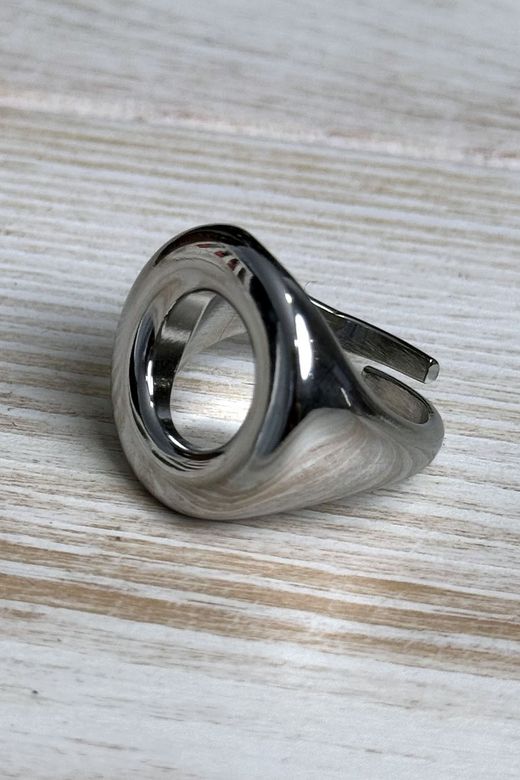 Anillo acero redondo silver