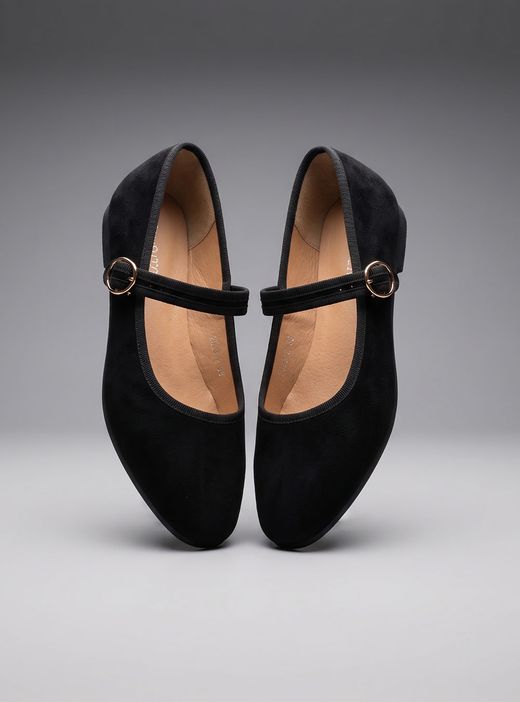 Bailarinas Mary Jane negro