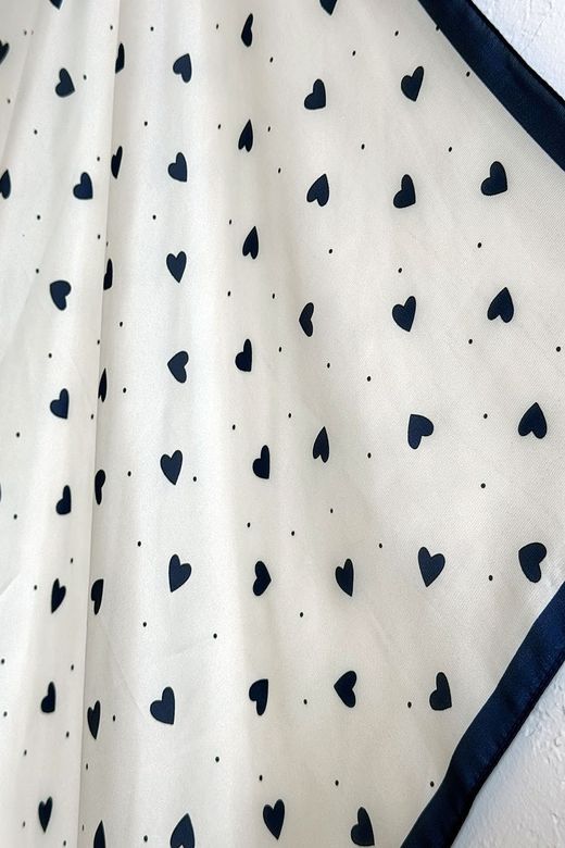 Bandana corazones crudo-marino