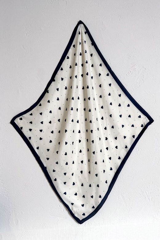 Bandana corazones crudo-marino