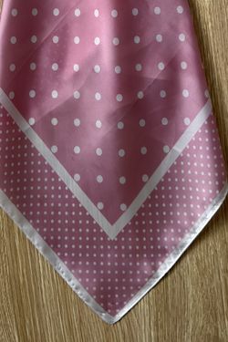 Bandana lunares rosa-crema