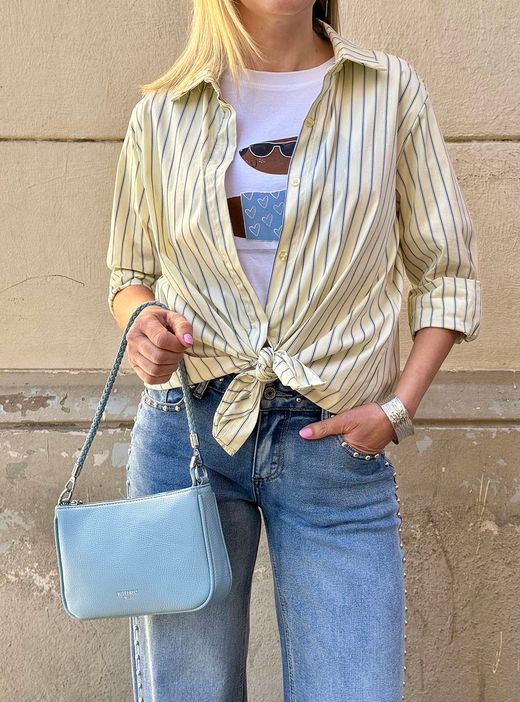 Bandolera Buterfly celeste