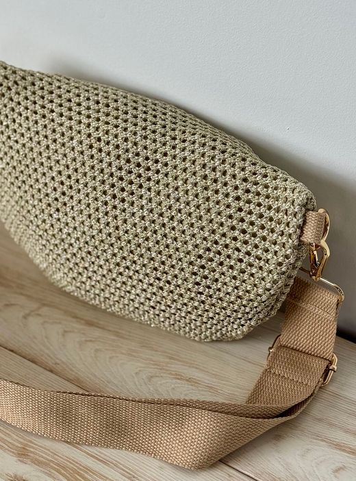 Bandolera lurex dorada