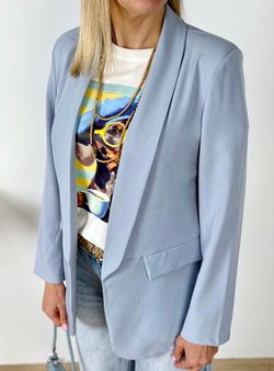 Blazer azul celeste