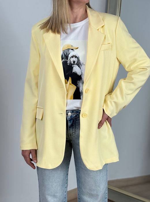 Blazer oversize amarilla