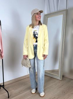 Blazer oversize amarilla