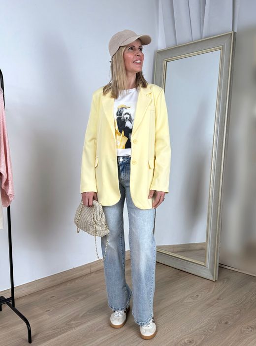 Blazer oversize amarilla