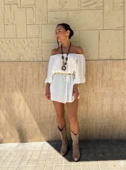 Blusa-vestido Antibes blanca