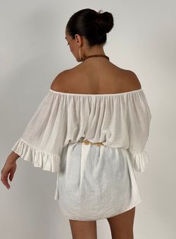 Blusa-vestido Antibes blanca