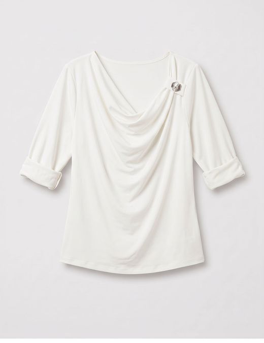 Blusa Drapé Blanca