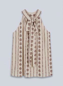 Blusa étnica beige