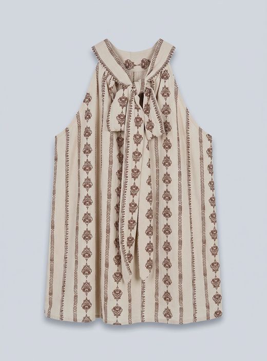 Blusa étnica beige