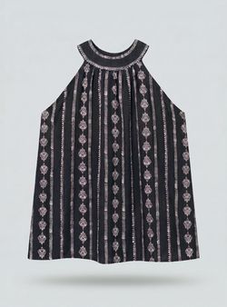 Blusa étnica negra