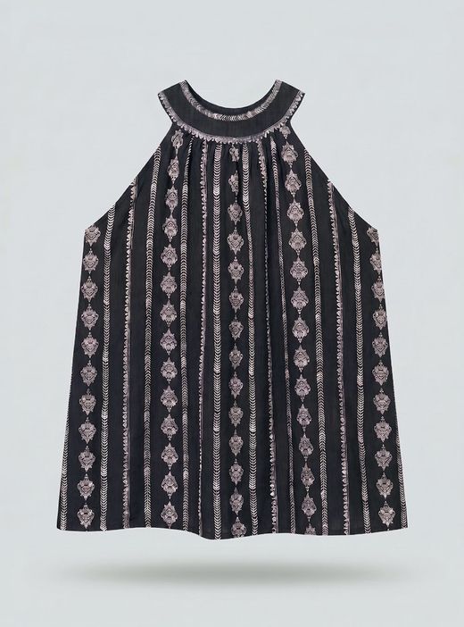 Blusa étnica negra