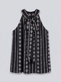 Blusa étnica negra