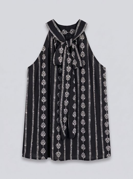 Blusa étnica negra