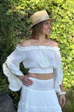 Blusa ibicenca blanca