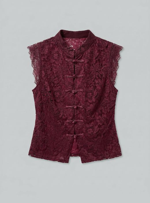 Blusa Japonesa Burdeos