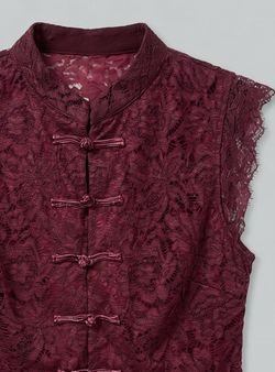 Blusa Japonesa Burdeos