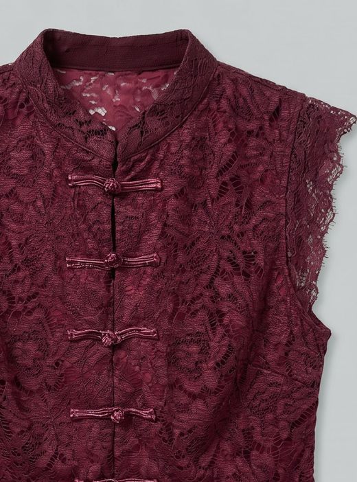 Blusa Japonesa Burdeos