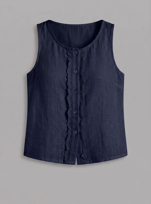 Blusa Mercadal azul marino