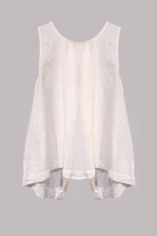 Blusa sin mangas blanca