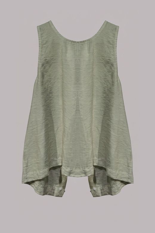 Blusa sin mangas verde kaki
