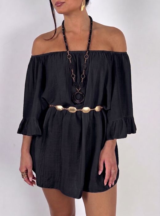Blusa-vestido Antibes negro