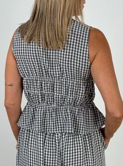 Blusa vichy negra