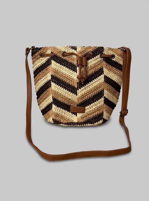 Bolso Bombonera beige-marrón