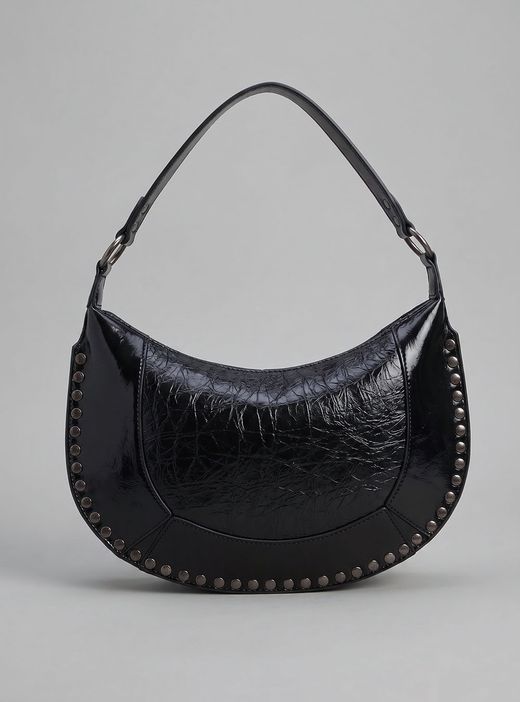 Bolso Hobo Tachas Negro