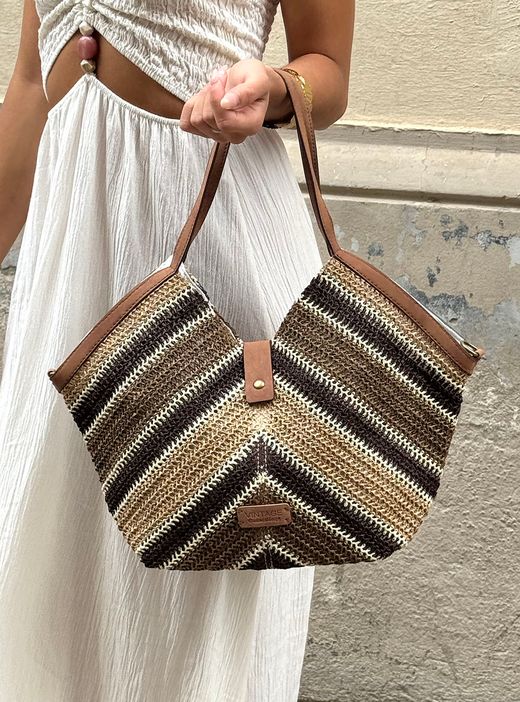 Bolso rafia Shopper