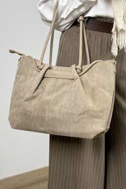 Bolso shopper beige