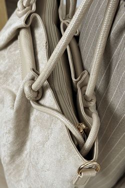 Bolso shopper beige