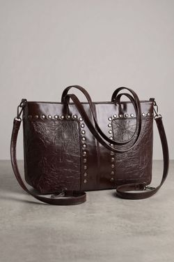 Bolso Shopper Efecto Arrugado Marrón