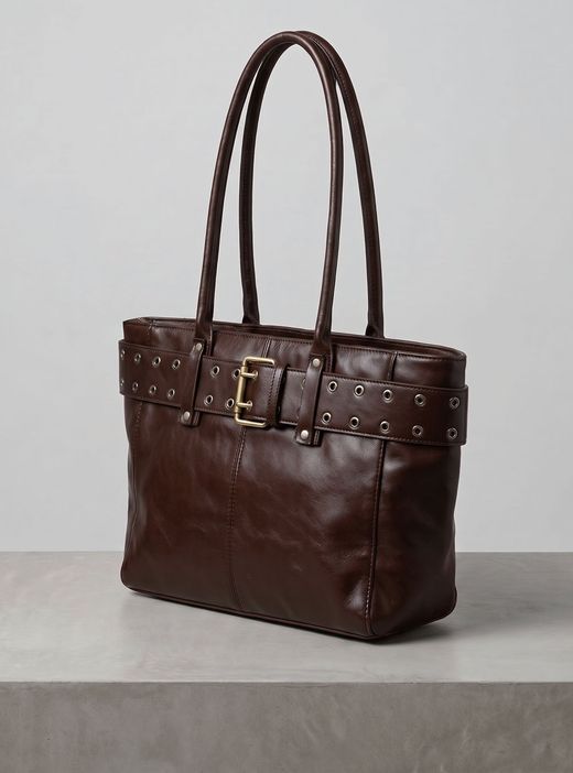 Bolso Tote Rocker Marrón Chocolate