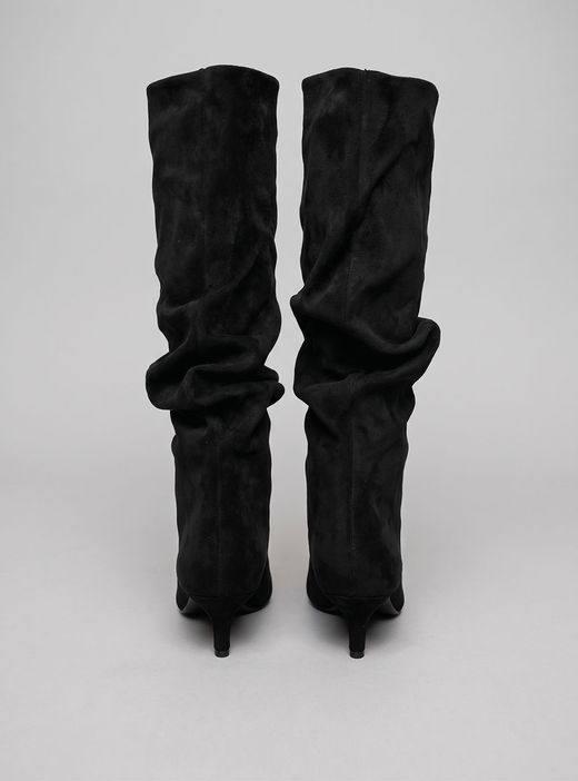 Bota alta Slouchy negra