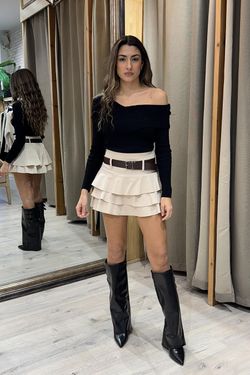 Botas polaina con hebillas negro