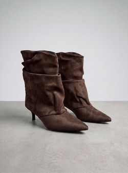 Botines Slouchy Marrón Chocolate