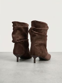 Botines Slouchy Marrón Chocolate