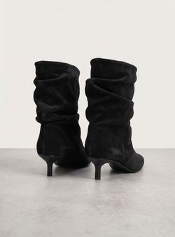 Botines Slouchy Negro
