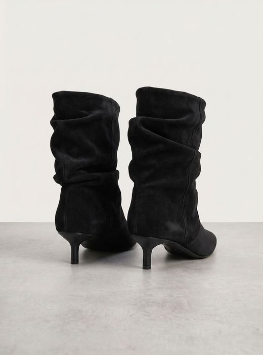Botines Slouchy Negro
